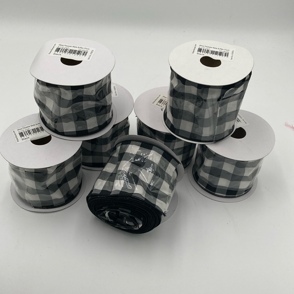 Buffalo Check Wire Ribbon